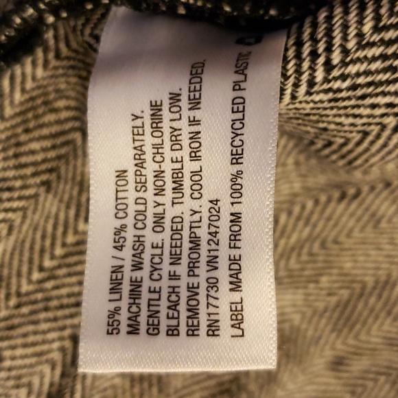 Rachel Comey x Target High-waist Wide Leg Black/White Chevron Tweed Pants Size 4 - Picture 9 of 10